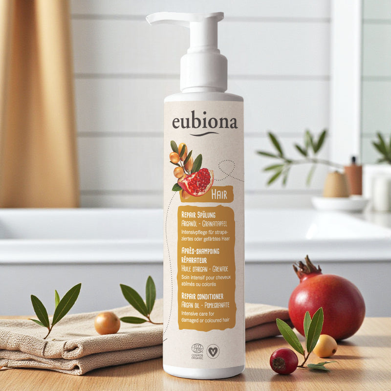 Eubiona - Après-shampooing réparateur argan & grenade BIO 200ml