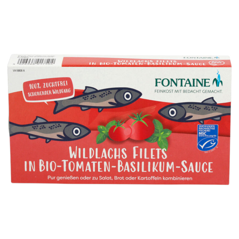 Fontaine - Filets de saumon sauvage à la sauce tomate & basilic 200g