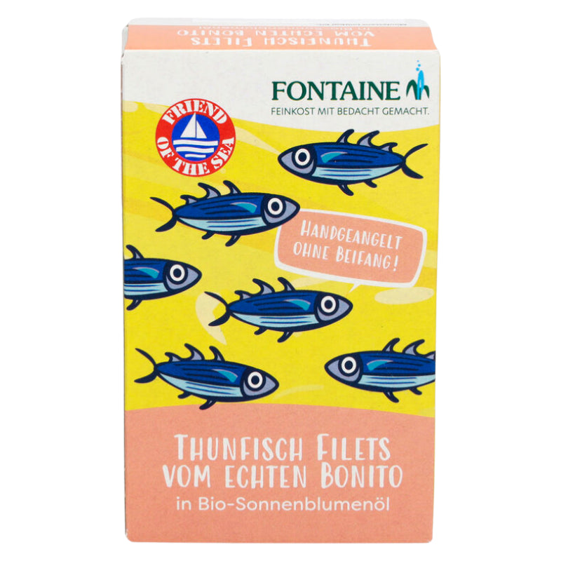 Fontaine - Filets de thon listao à l'huile de tournesol 120g