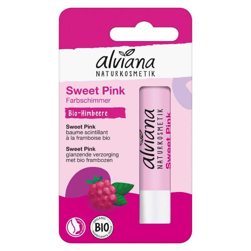 Alviana - Baume à lèvres sweet pink framboise BIO 4,5g
