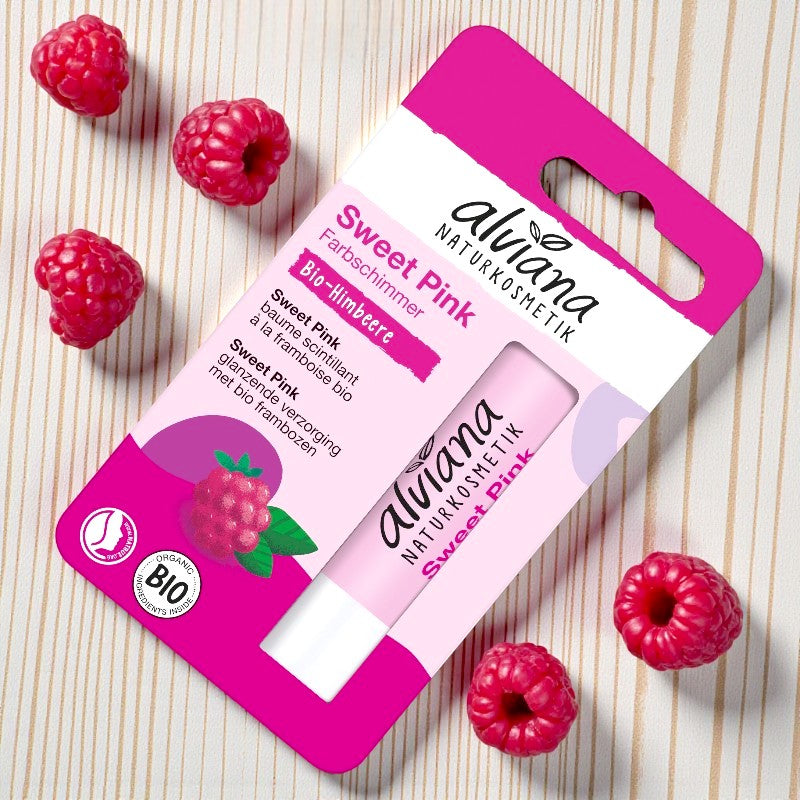Alviana - Baume à lèvres sweet pink framboise BIO 4,5g