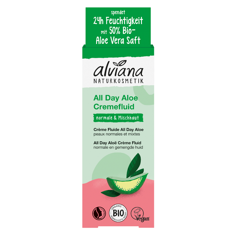 Alviana - Crème fluide visage all day aloe vera BIO 50ml