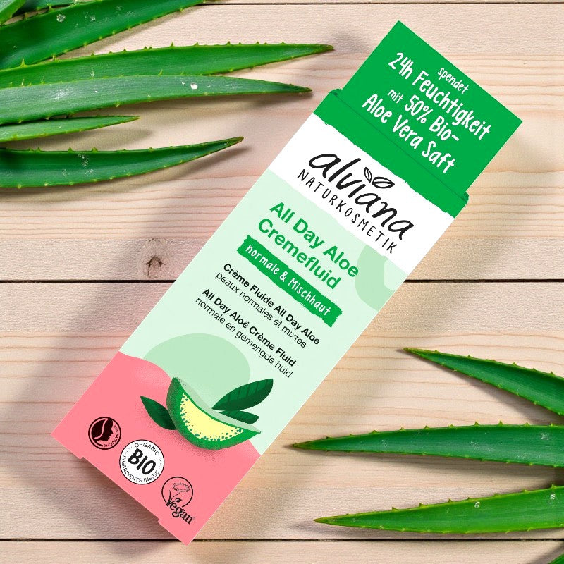 Alviana - Crème fluide visage all day aloe vera BIO 50ml
