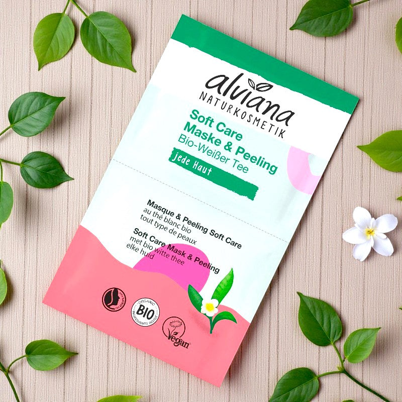 Alviana - Maske & Peeling Soft Care Weißer Tee BIO 15ml