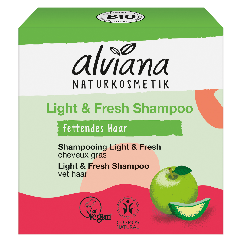 Alviana - Festes Shampoo Apfel & Aloe Vera 60g
