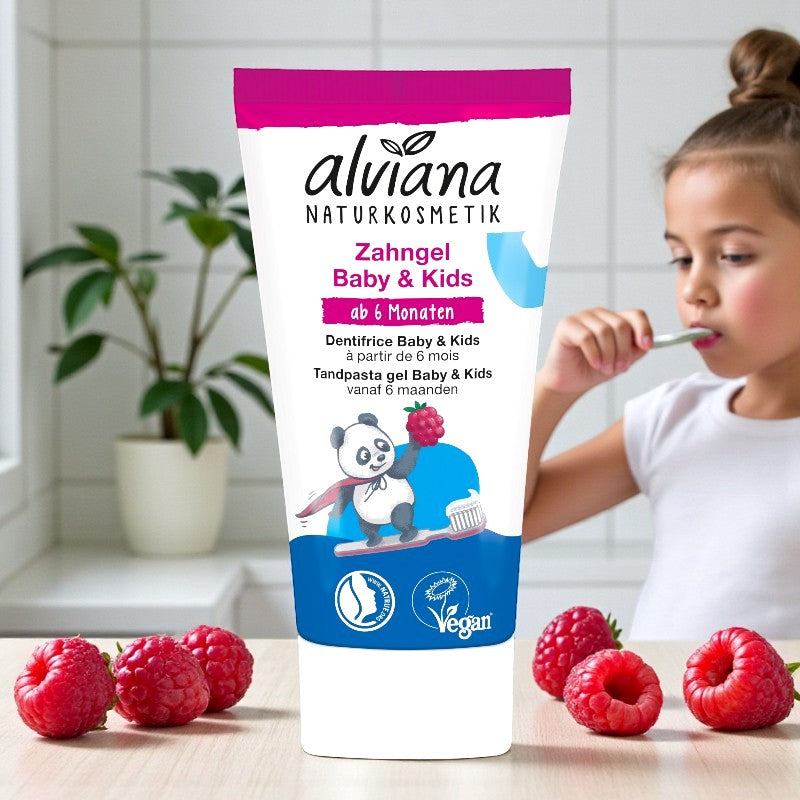 Alviana - Dentifrice bébés & enfants framboise 50ml
