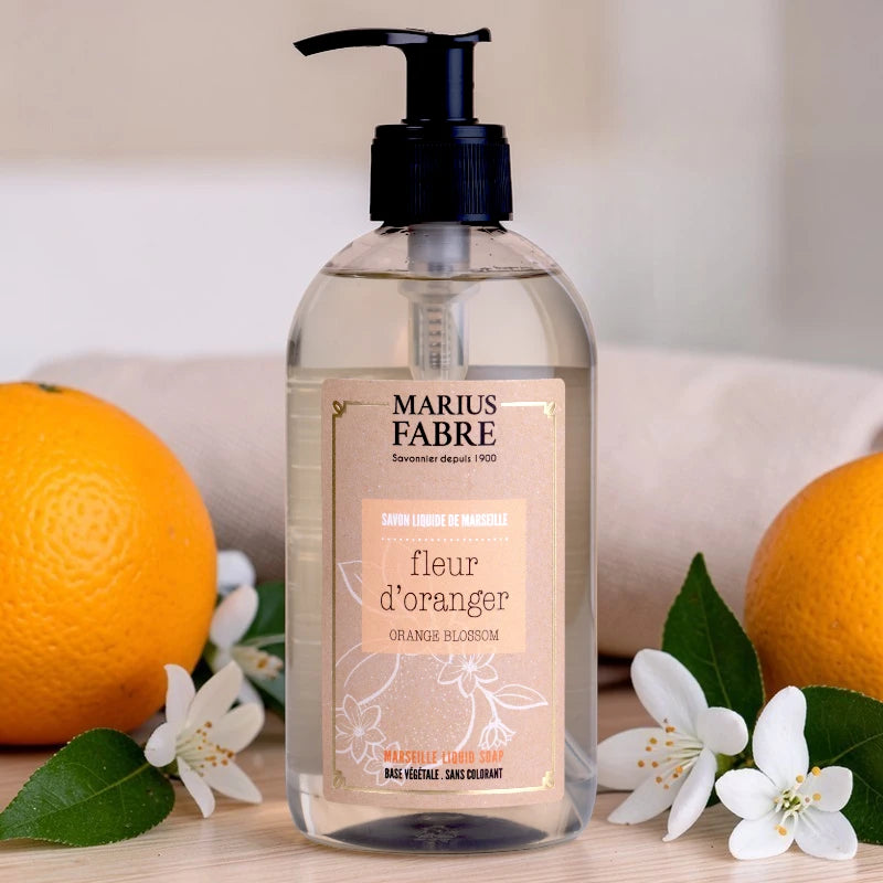 Savon liquide de Marseille fleur d'oranger
