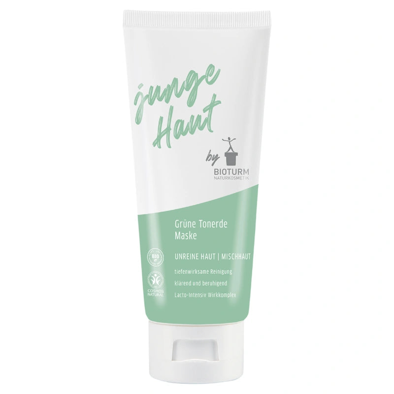 Bioturm - Gesichtsmaske Junge Haut Grüne Tonerde 125ml