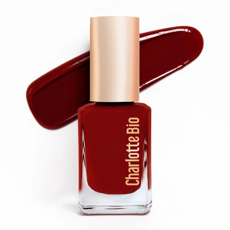 Charlotte Bio - Vernis à ongles bordeaux 10ml