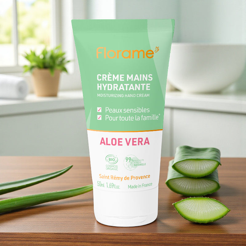 Florame - Crème mains hydratante aloe vera BIO 50ml