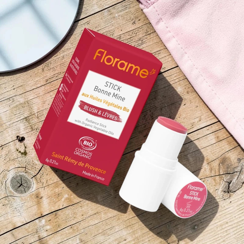 Florame - Stick bonne mine blush & lèvres BIO 6g