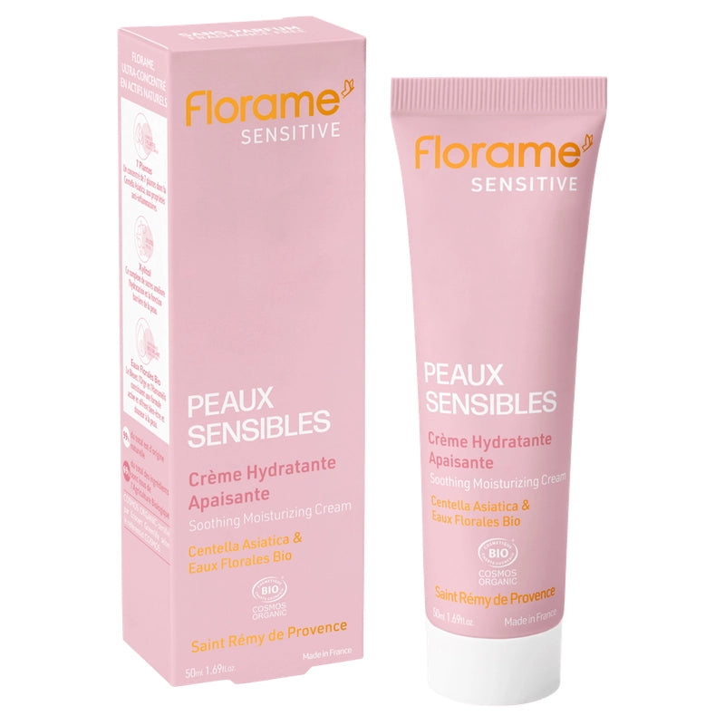 Florame - Beruhigende Feuchtigkeitscreme Centella asiatica BIO 50ml
