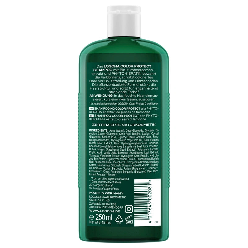 Shampooing couleur framboise & phyto-kératine BIO