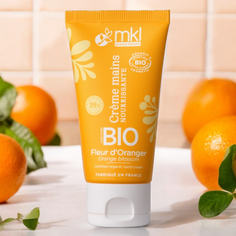 Crème mains nourrissante & réparatrice BIO fleur d'oranger