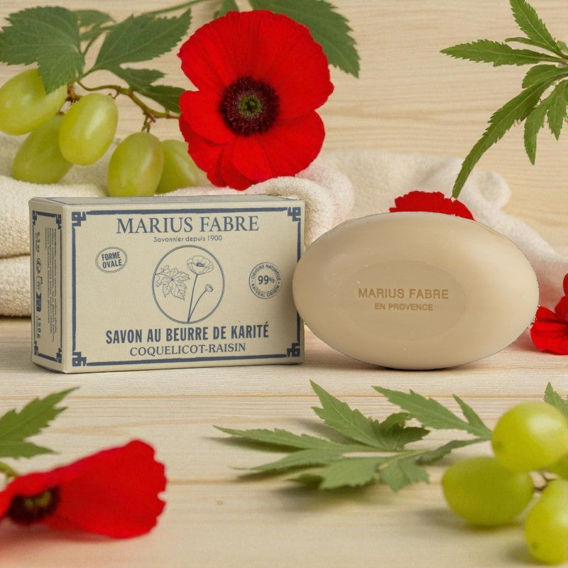 Seife Sheabutter, Mohn & Traube