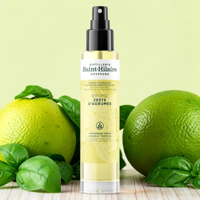 Brume parfumée zeste d'agrumes mandarine & basilic
