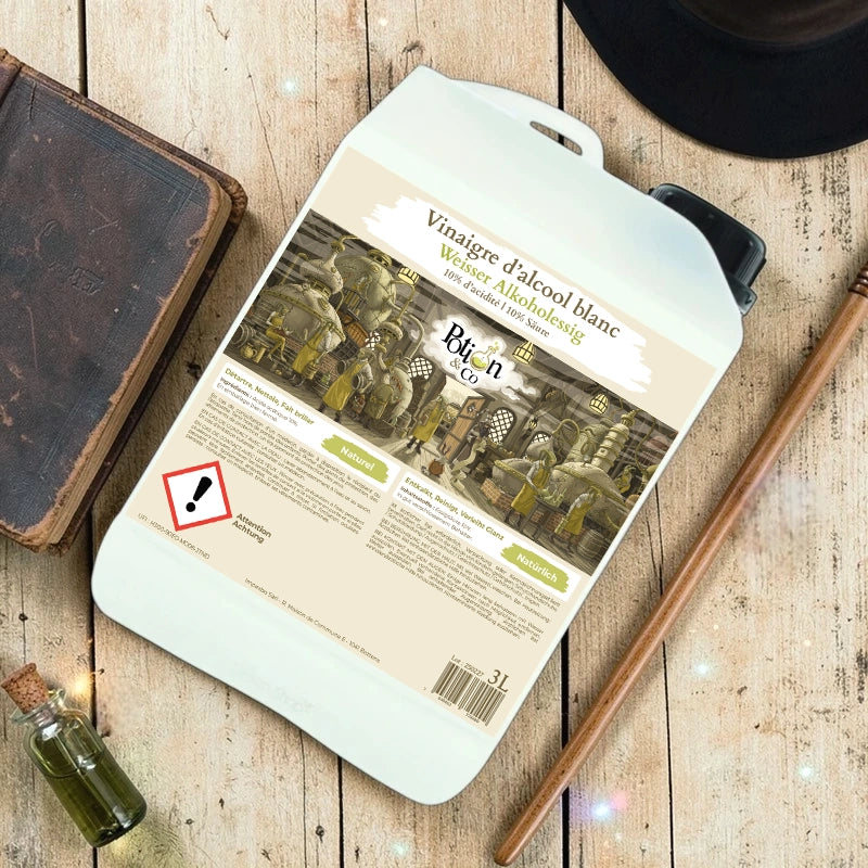 Vinaigre d'alcool blanc naturel 10° - 3 L - Potion & Co