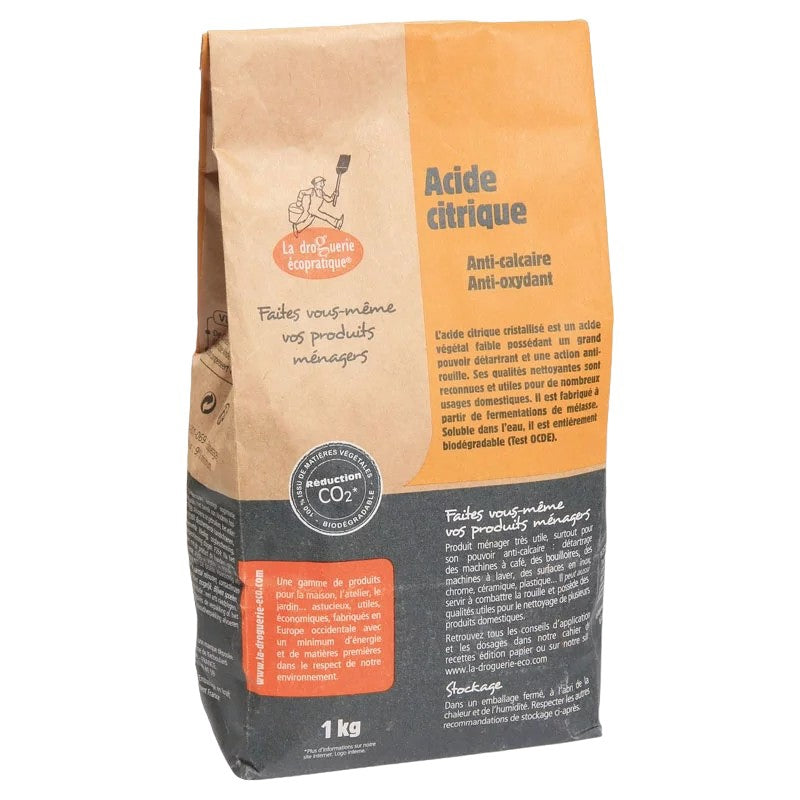 Acide citrique alimentaire 1 kg - détartrant anti-calcaire E330
