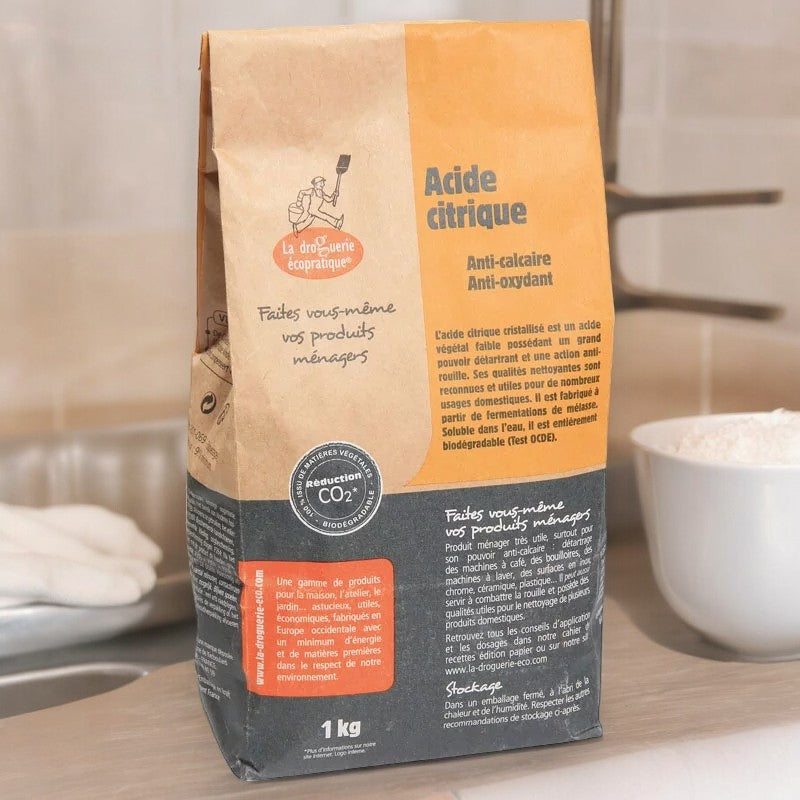 Acide citrique alimentaire 1 kg - détartrant anti-calcaire E330