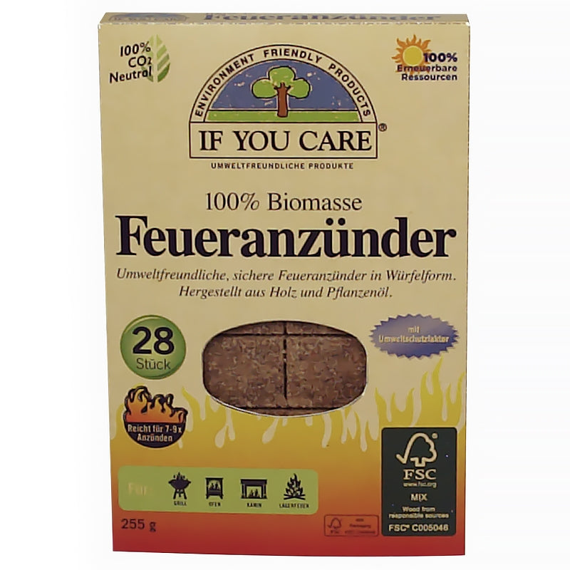 If You Care - Allume-feux en bois écologiques 28 pièces