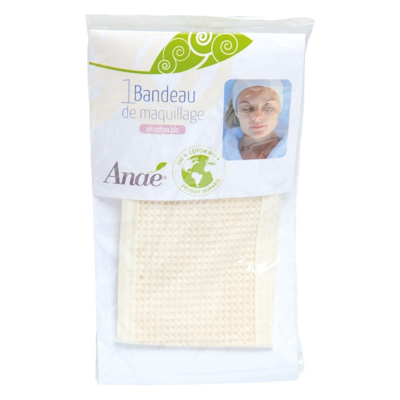 Anaé - Bandeau de maquillage lavable en coton BIO