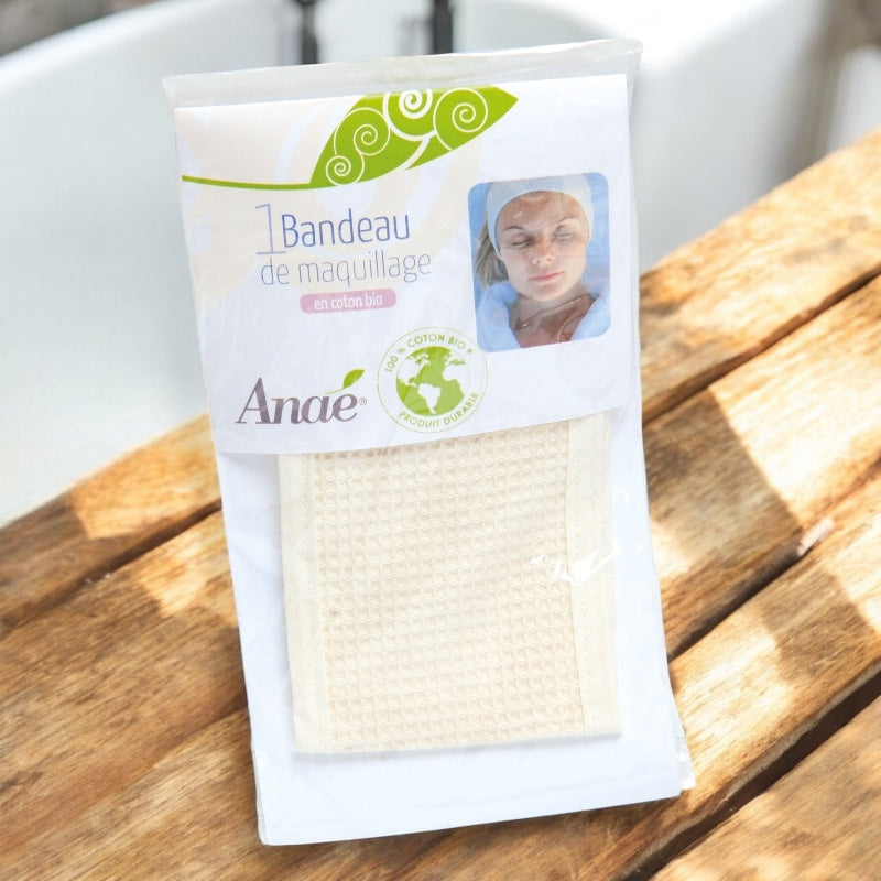 Anaé - Bandeau de maquillage lavable en coton BIO