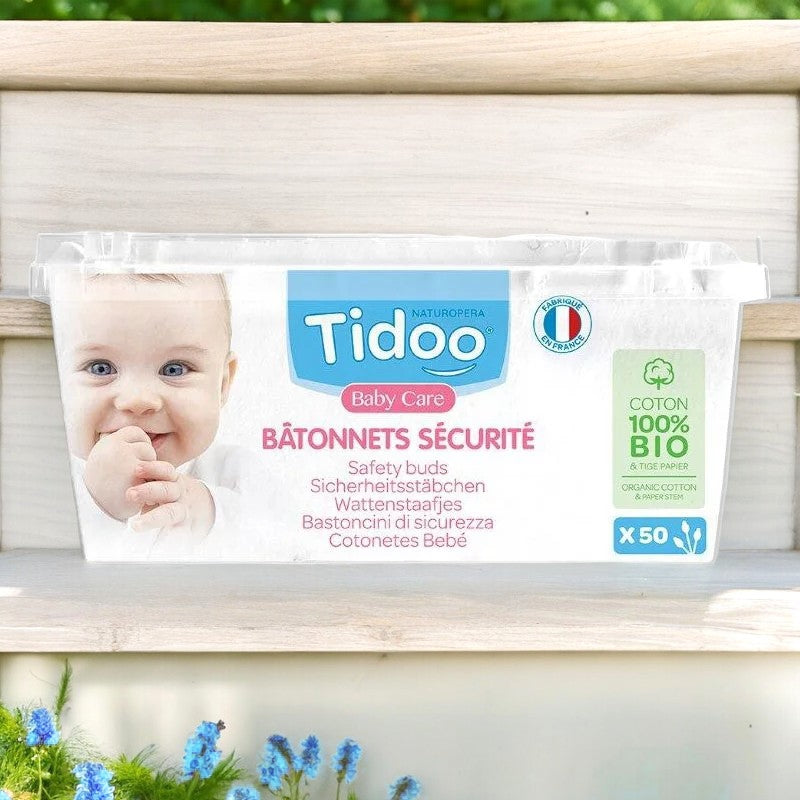 Bâtonnets sécurité bébé en coton BIO