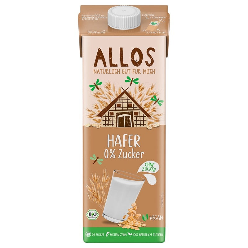 Allos - Boisson à l'avoine sans sucre BIO 1l