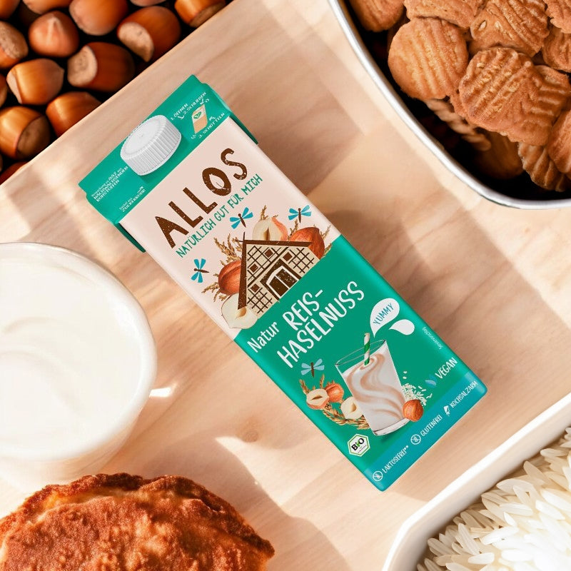 Allos - Reis-Haselnuss-Drink BIO 1l