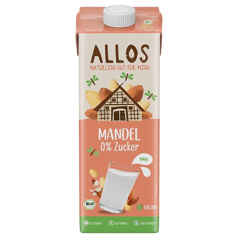 Allos - Boisson aux amandes sans sucre BIO 1l