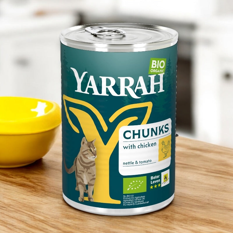 Bouchées poulet en sauce pour chat BIO