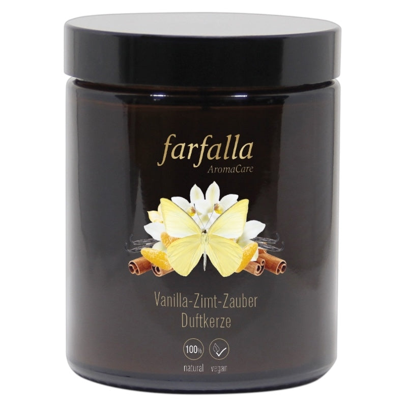 Farfalla - Duftkerze Vanille-Zimt Enchantement 160g