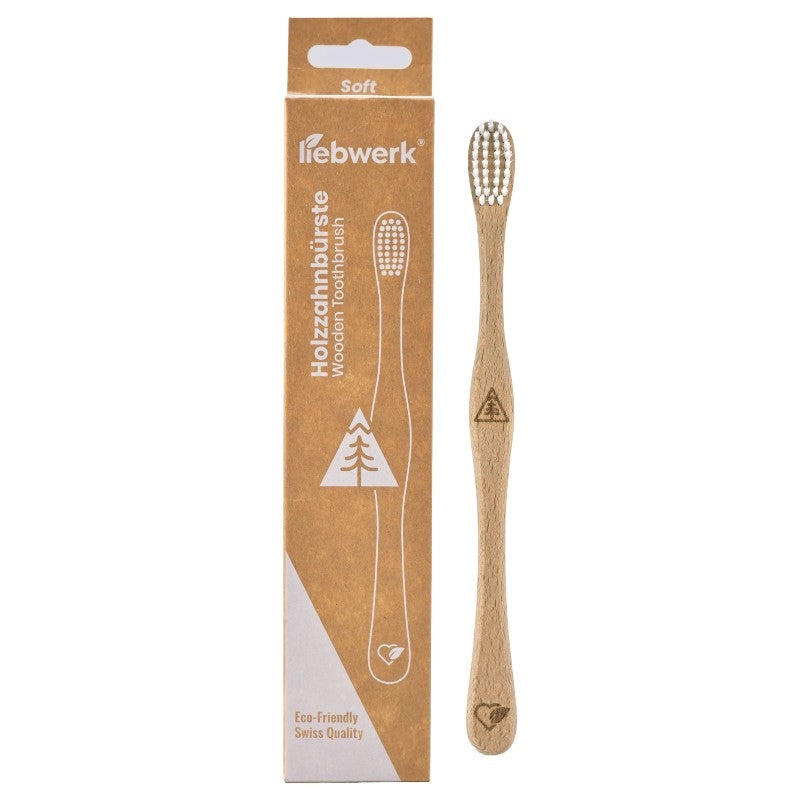 Brosse à dents en bois "conifère nordique" Soft Nylon