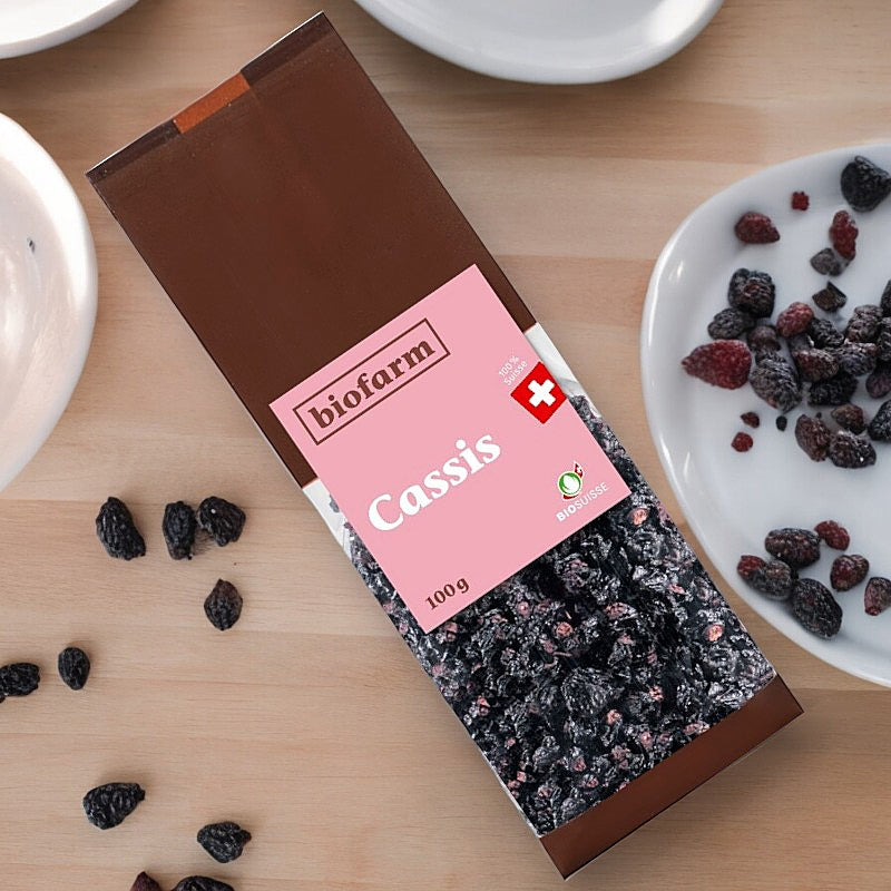 Biofarm - Cassis séché suisse BIO 100g
