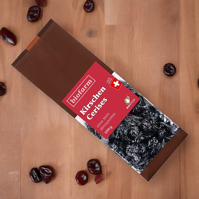 Biofarm - Cerises dénoyautées suisses BIO 100g