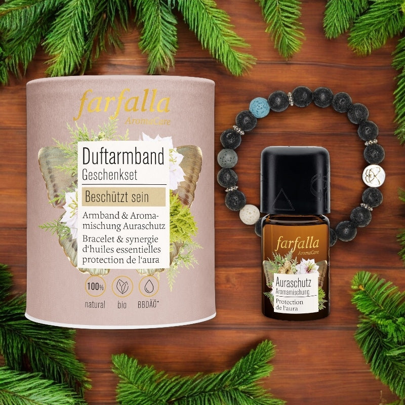 Farfalla - Geschenkset Duftarmband Aura-Schutz