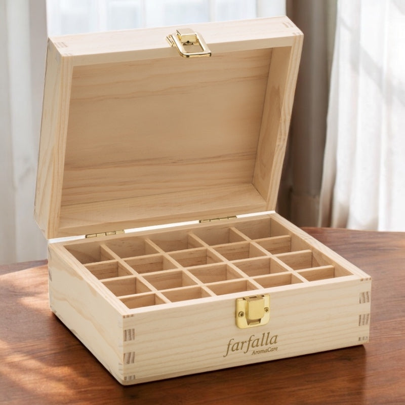 Farfalla - Coffret en bois pour 20 huiles essentielles 1 pièce