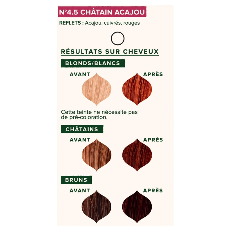 Emblica - Coloration végétale BIO N°4.5 châtain acajou 100g