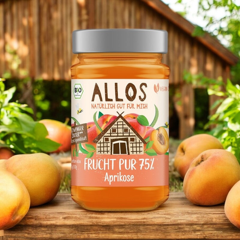 Allos - Aprikosen-Konfitüre BIO 250g