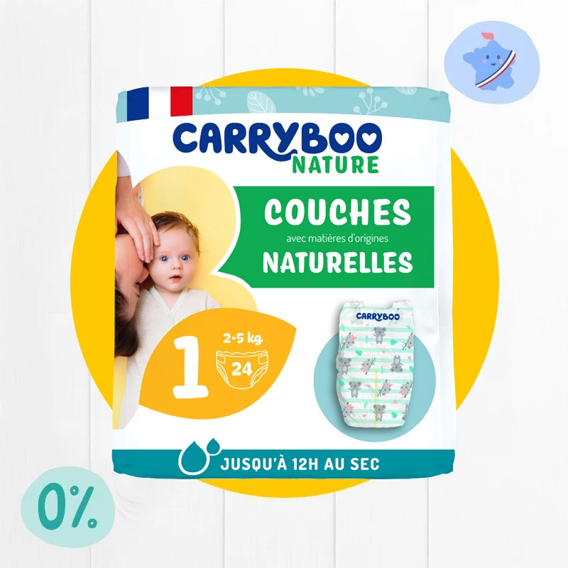 Carryboo - Windeln Größe 1 - 2-5kg - 24 Stück