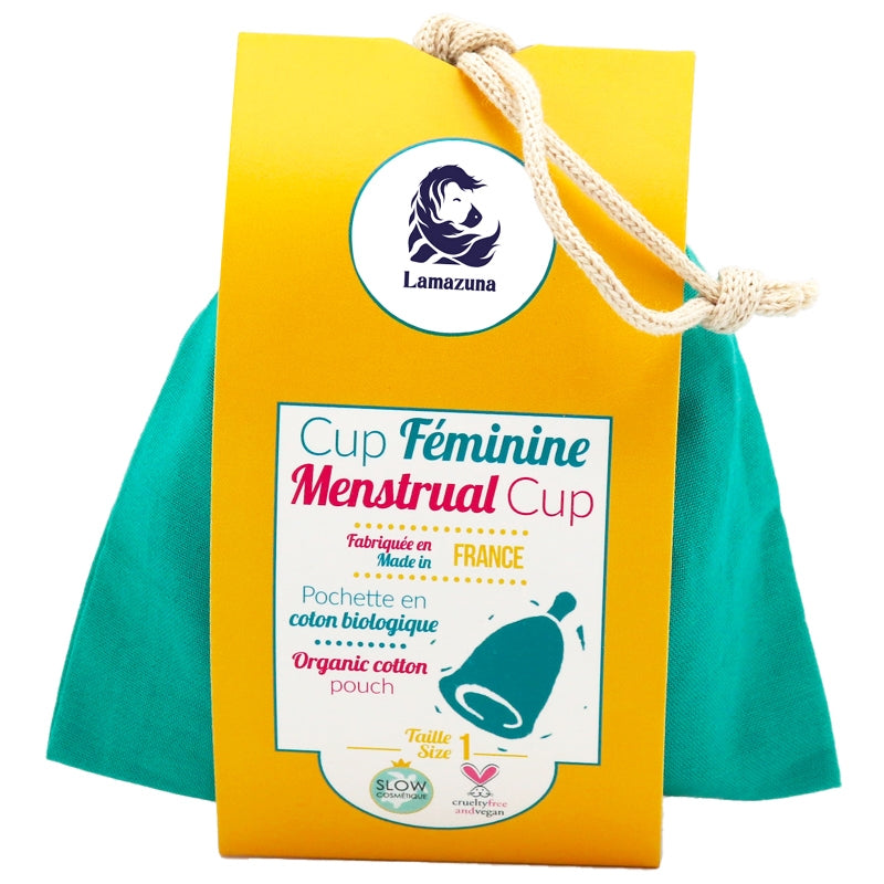 Coupe menstruelle pochette verte Taille 1
