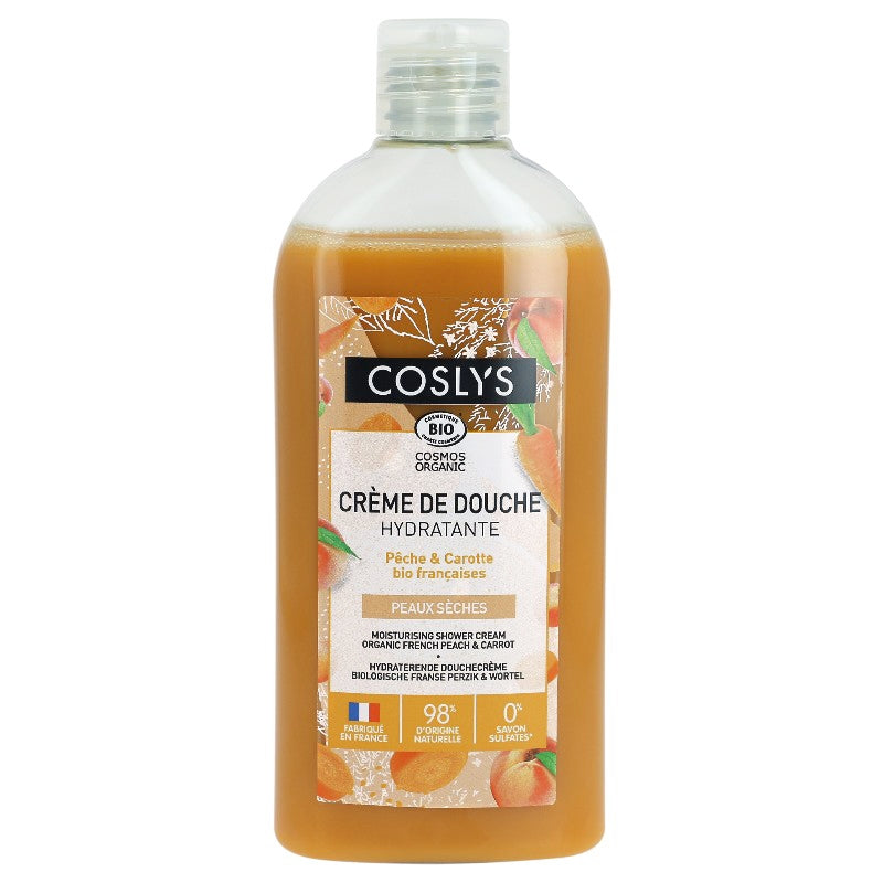 Coslys - Feuchtigkeitsspendende Duschcreme Pfirsich & Karotte BIO 250ml