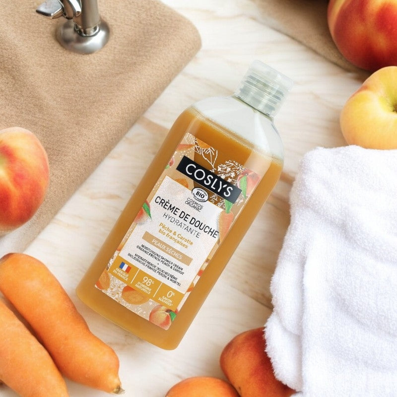Coslys - Feuchtigkeitsspendende Duschcreme Pfirsich & Karotte BIO 250ml