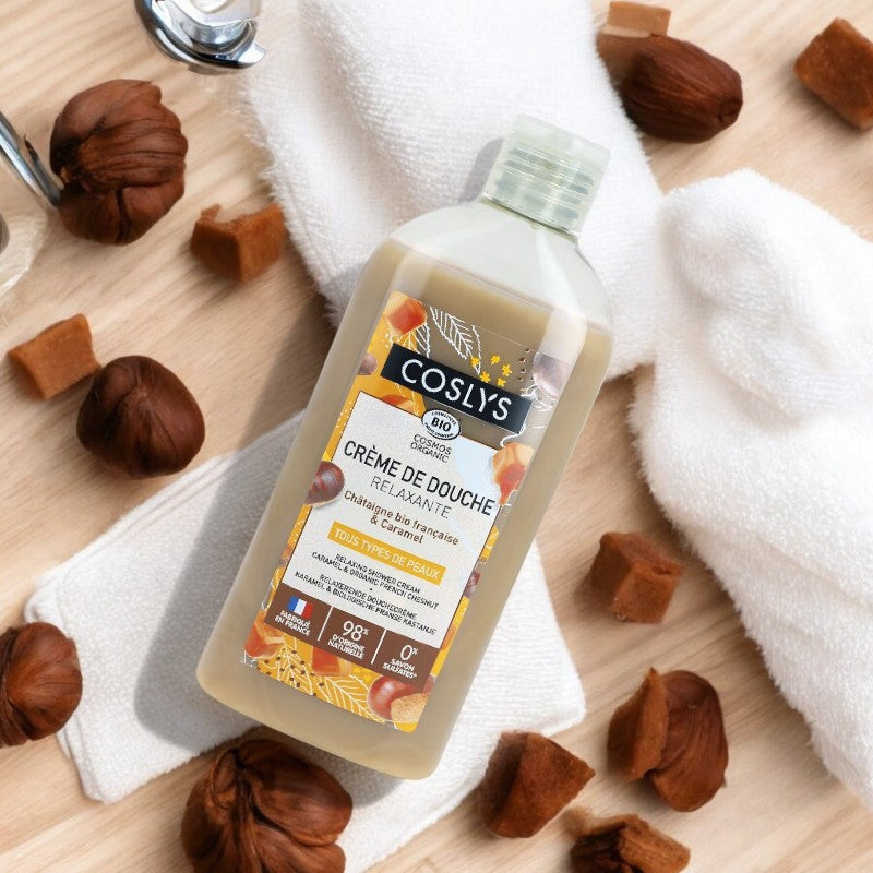 Coslys - Entspannende Duschcreme Kastanie & Karamell BIO 250ml