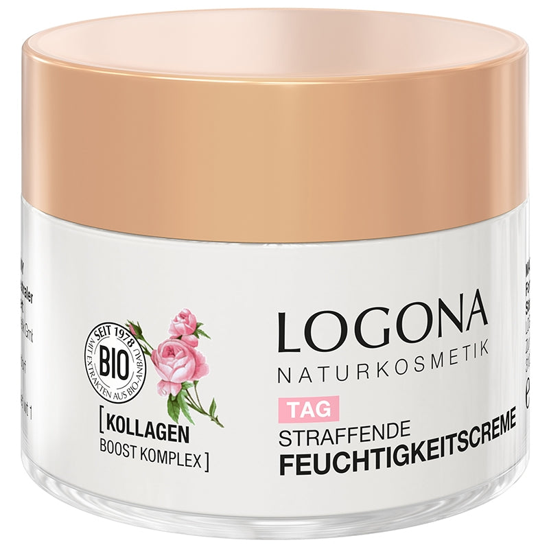 Feuchtigkeitsspendende und straffende Tagescreme mit Rose und Apfel BIO