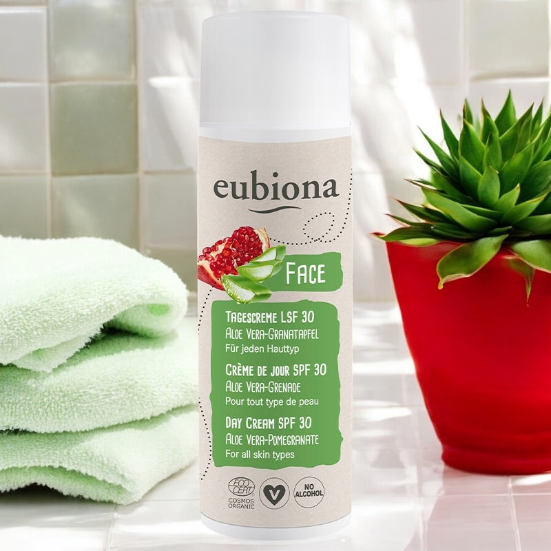 Eubiona - Crème de jour IP 30 BIO aloe vera & grenade 50ml