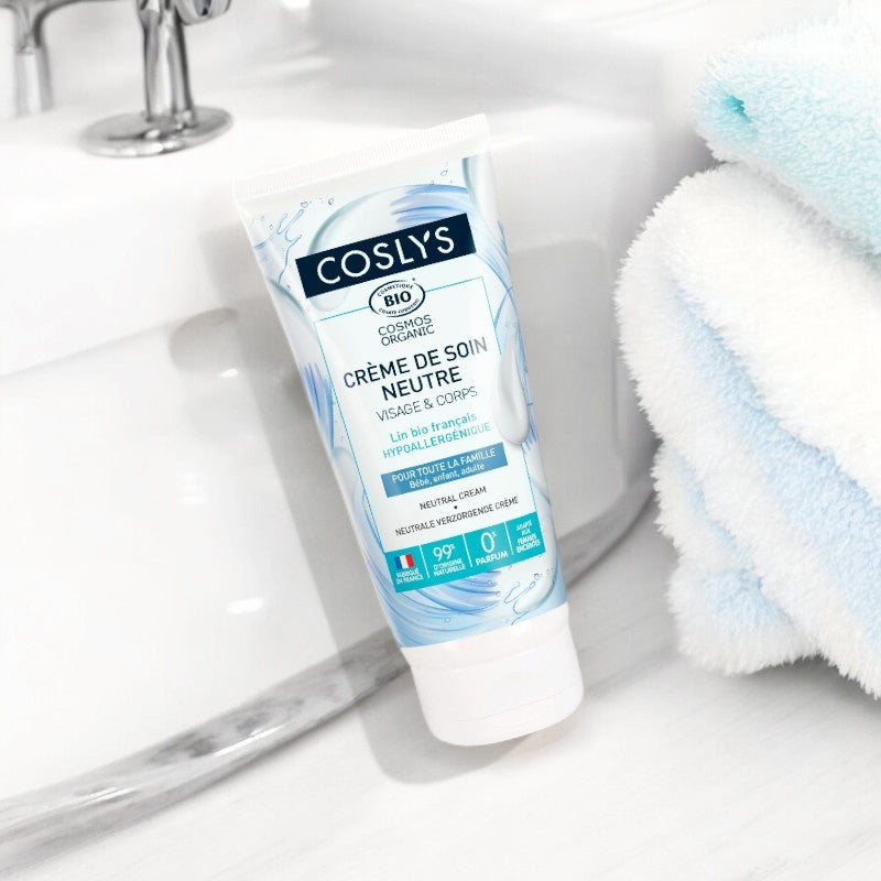 Coslys - Crème de soin neutre visage & corps BIO sans parfum 200ml