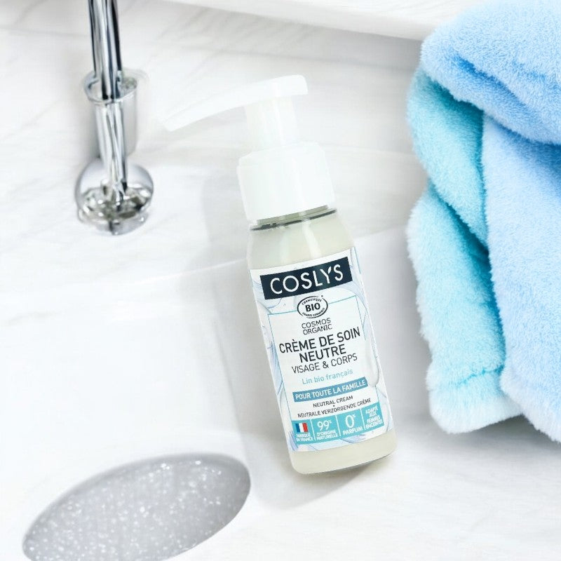 Coslys - Crème de soin neutre visage & corps BIO sans parfum 40ml