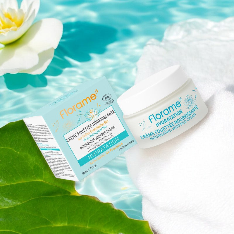 Florame - Crème fouettée nourrissante BIO nénuphar 50ml
