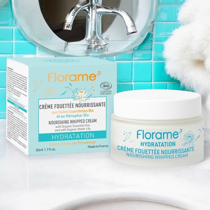 Florame - Crème fouettée nourrissante BIO nénuphar 50ml